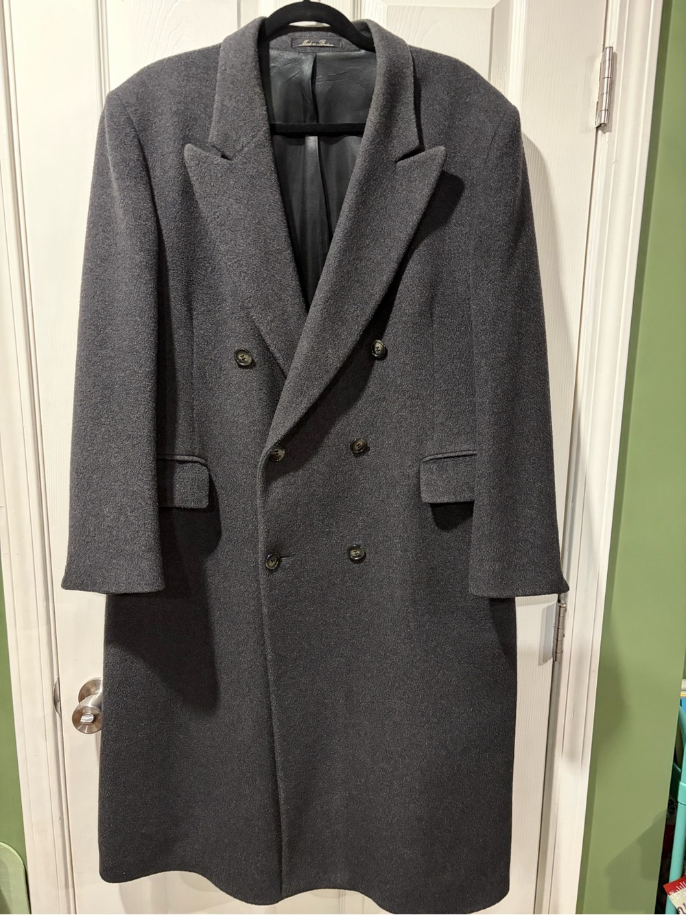 Vintage Wool and Cashmere Double Breasted Coat